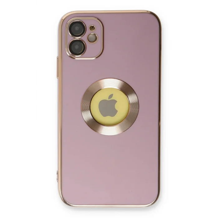 iPhone 12 Kılıf Store Silikon - Mor-(5796) - EMTHBA1589-5392