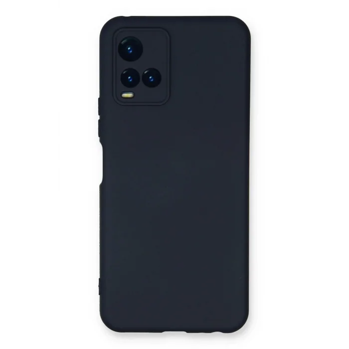 Vivo Y21S Kılıf Nano içi Kadife Silikon - Lacivert-(5796) - EMTHBA4759-9864