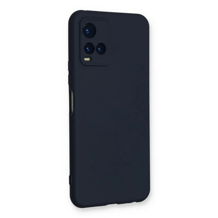 Vivo Y21S Kılıf Nano içi Kadife Silikon - Lacivert-(5796) - EMTHBA4759-9864