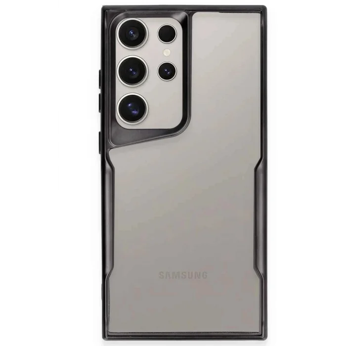 Samsung Galaxy S24 Ultra Kılıf Boyi Silikon Kapak - Siyah-(5796) - EMTHBA1009-3140