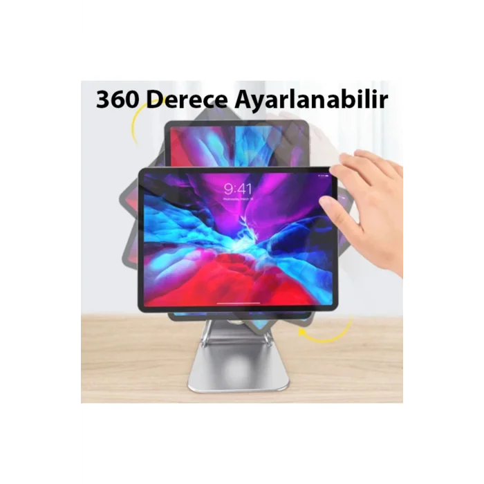 ALLY Metal Masa Üstü Standlı Mıknatıslı Tablet Telefon Tutucu-(5775) - EMTHBA3256-1020