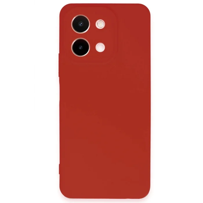 Vivo Y28 Kılıf First Silikon - Kırmızı-(5796) - EMTHBA3280-3092