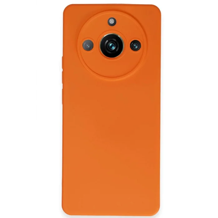 Realme 11 Pro Kılıf Nano içi Kadife Silikon - Turuncu-(5796) - EMTHBA3817-6119