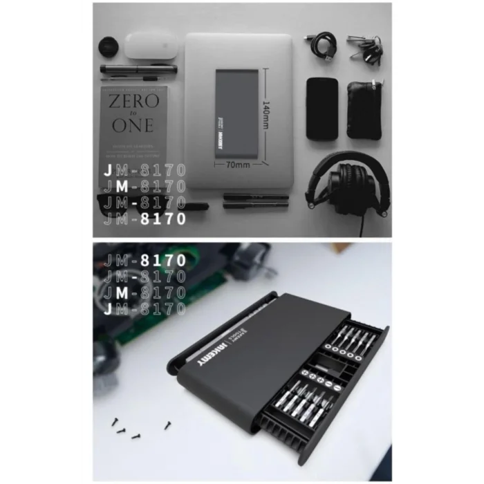 JM-8170 21 Parça Çok Fonksiyonlu Hassas Tornavida Seti-(5775) - tygo4486-9856