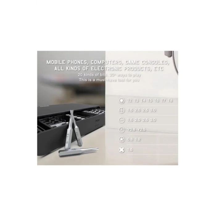 JM-8170 21 Parça Çok Fonksiyonlu Hassas Tornavida Seti-(5775) - tygo4486-9856