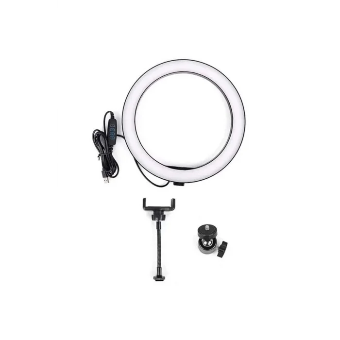 ALLY 10 İnch Halka Led Tripod(1.30M)Youtuber Video Selfie Stüdyo Makyaj Işığı- - EMTHBA6197-5