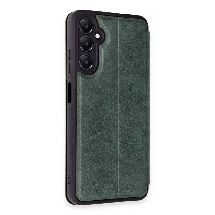 Samsung Galaxy A55 5G Kılıf Flip Cover - Koyu Yeşil-(5796) - BYOS4547-4422