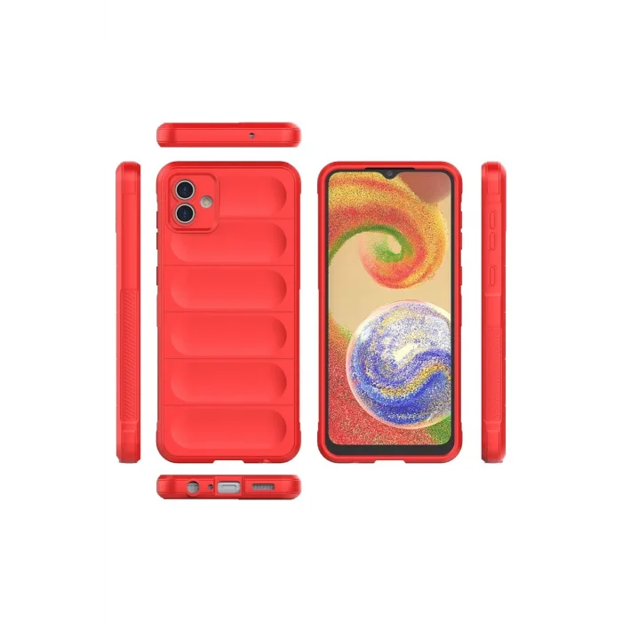 Samsung Galaxy A04 Kılıf Optimum Silikon - Kırmızı-(5796) - EMTHBA9637-8994