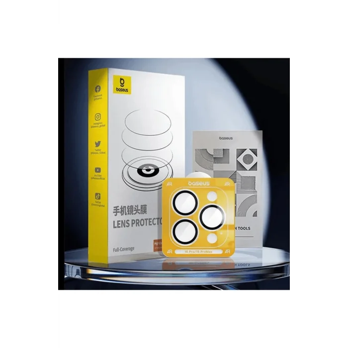 iPhone 15 Pro/15 Pro Max için Corning Serisi HD Cam Kamera Koruyucu-(5775) - tygo4085-4308