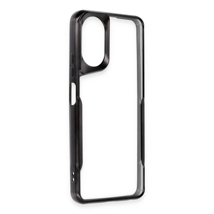 Oppo A38 Kılıf Boyi Silikon Kapak - Siyah-(5796) - EMTHBA6698-5032