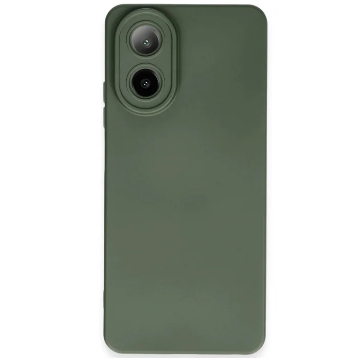 Oppo A38 Kılıf Nano içi Kadife Silikon - Koyu Yeşil-(5796) - EMTHBA1532-7803