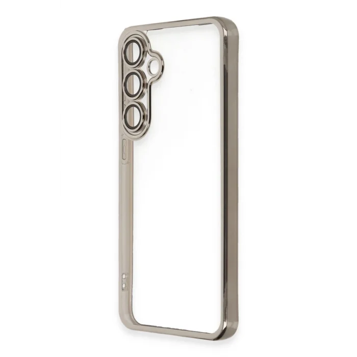 Samsung Galaxy S24 FE Kılıf Lensli Silikon - Titanyum Gri-(5796) - EMTHBA2812-8424