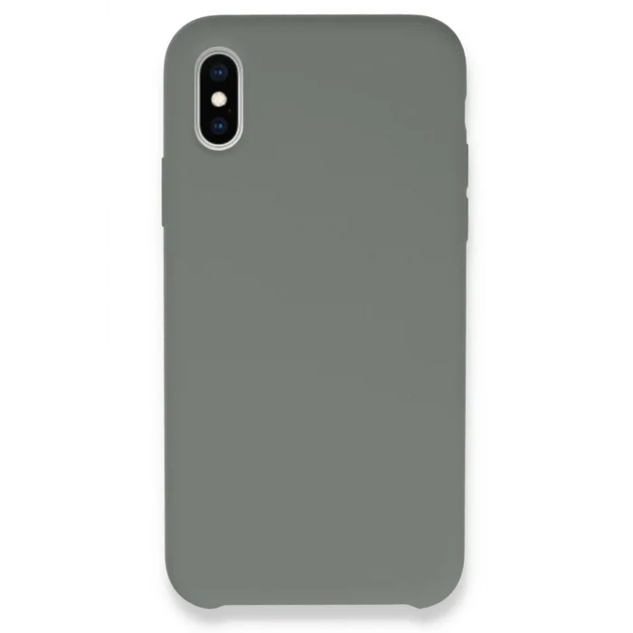 iPhone XS Max Kılıf Lansman Legant Silikon - Gri-(5796) - EMTHBA6844-5996