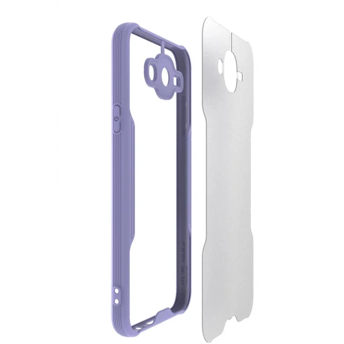 Samsung Galaxy J7 Kılıf Platin Silikon - Pembe-(5796) - EMTHBA2048-1283