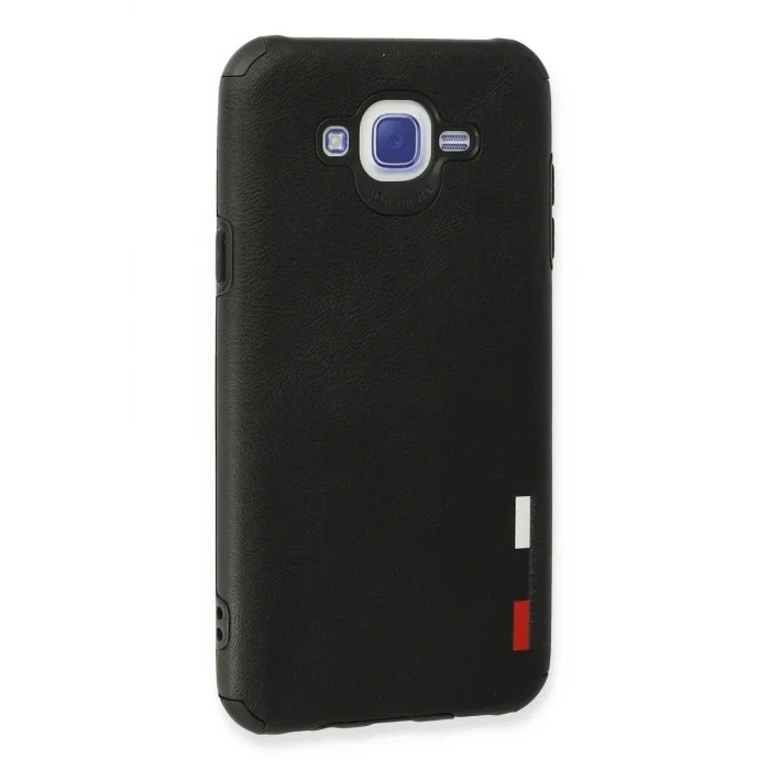 Samsung Galaxy J7 Kılıf Loop Deri Silikon - Siyah-(5796) - EMTHBA4064-1080