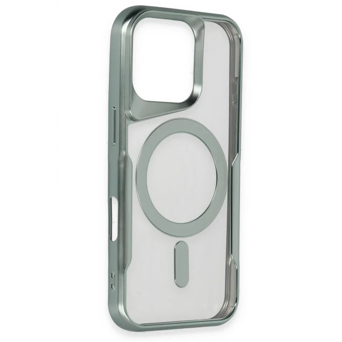 iPhone 16 Pro Kılıf Boyi Magsafe Silikon Kapak - Derin Mor-(5796) - EMTHBA7555-1716