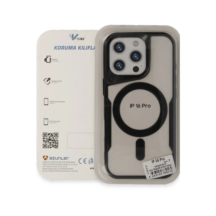 iPhone 16 Pro Kılıf Boyi Magsafe Silikon Kapak - Derin Mor-(5796) - EMTHBA7555-1716