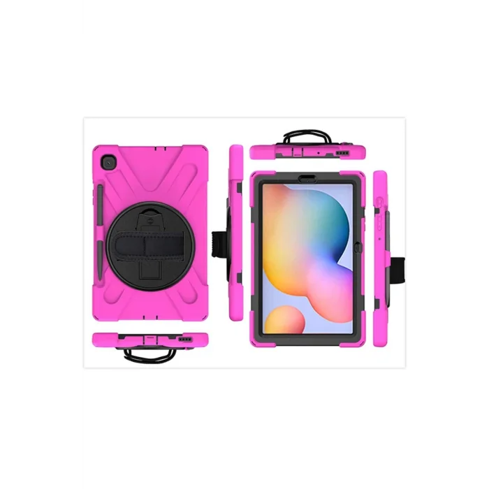 Galaxy Tab S6 Lite P610/P615/ P617 Kılıf Kalem Yerli 3 Katmanlı Standlı Zırh K? - EMTHBA5484-2