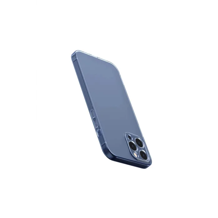 Simple Case İPhone 12 Pro Max  uyumlu 6.7 İnce Şeffaf Silikon Kılıf-(5775) - HRN1015-4198