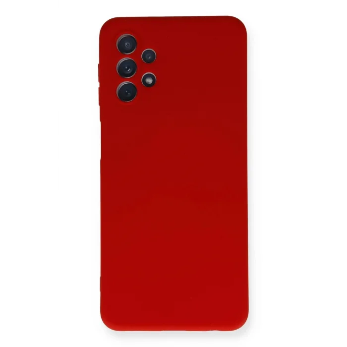 Samsung Galaxy A52 Kılıf Nano içi Kadife Silikon - Kırmızı-(5796) - EMTHBA2674-9788