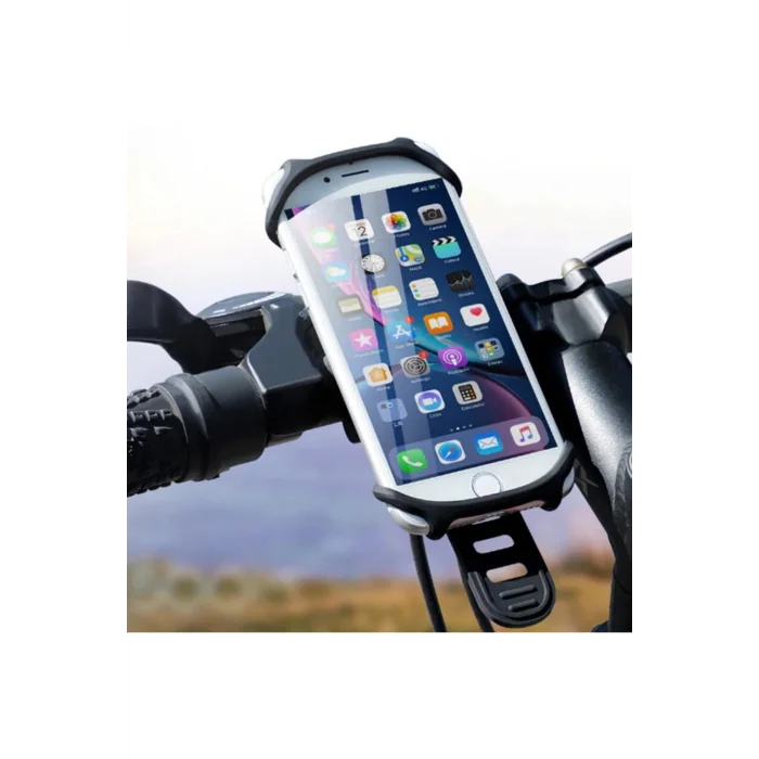 KUULAA Universal Silikon Bisiklet Motosiklet Telefon Tutucu-(5775) - BYOS7179-8845