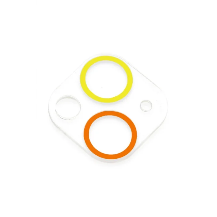 iPhone 13 Mini Renkli Kamera Lens Koruma Cam - Sarı-Turuncu-(5796) - EMTHBA5547-6666