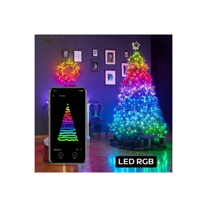 ALLY 5MT 50 LED RGB Bluetooth Telefonla Kontrol Edilen Usb Led Lamba İos-Android-(5 - EMTHBA3226-9