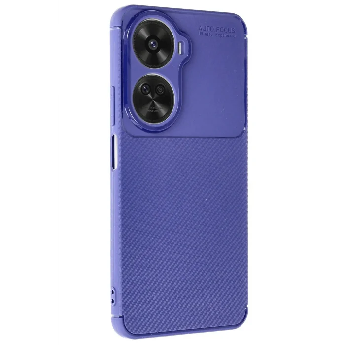 Huawei Nova 12 SE Kılıf Auto Focus Karbon Kapak - Lacivert-(5796) - EMTHBA6242-8917
