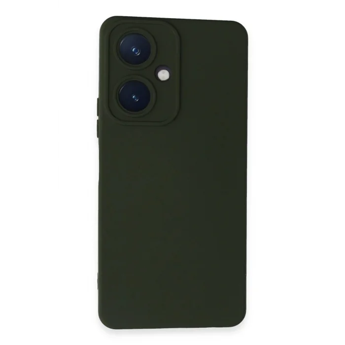 Vivo Y27 Kılıf Nano içi Kadife Silikon - Koyu Yeşil-(5796) - EMTHBA6703-3080