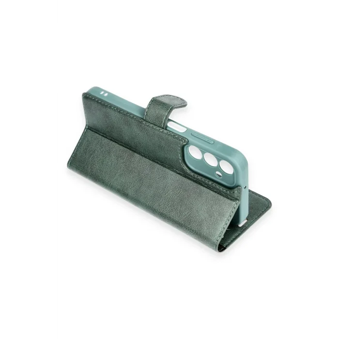 Samsung Galaxy A15 4G Kılıf Trend S Plus Kapaklı Kılıf - Yeşil-(5796) - EMTHBA9160-6876