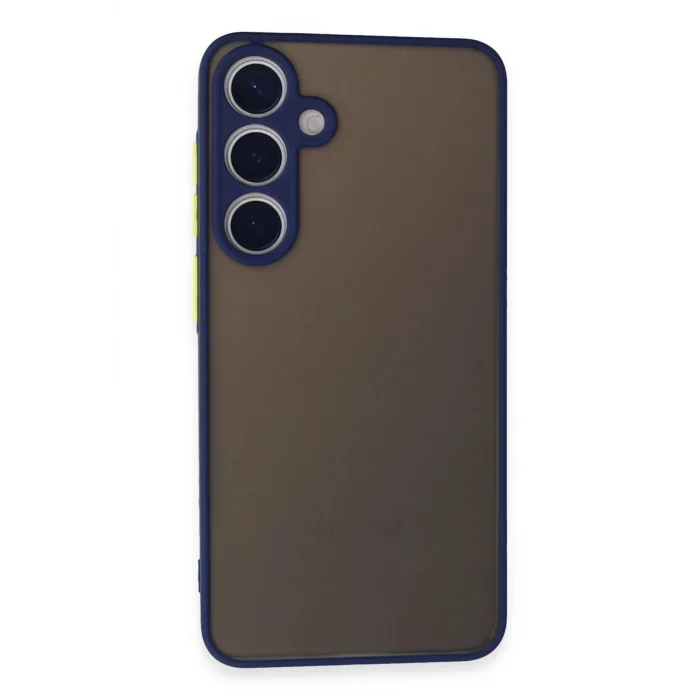 Samsung Galaxy S24 Kılıf Montreal Silikon Kapak - Lacivert-(5796) - EMTHBA3510-2085