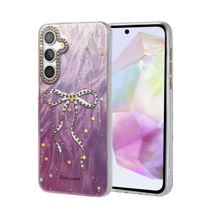 Samsung Galaxy A35 5G Kılıf Blade Aynalı Desenli Kapak - Desen 1-(5796) - EMTHBA9879-4885