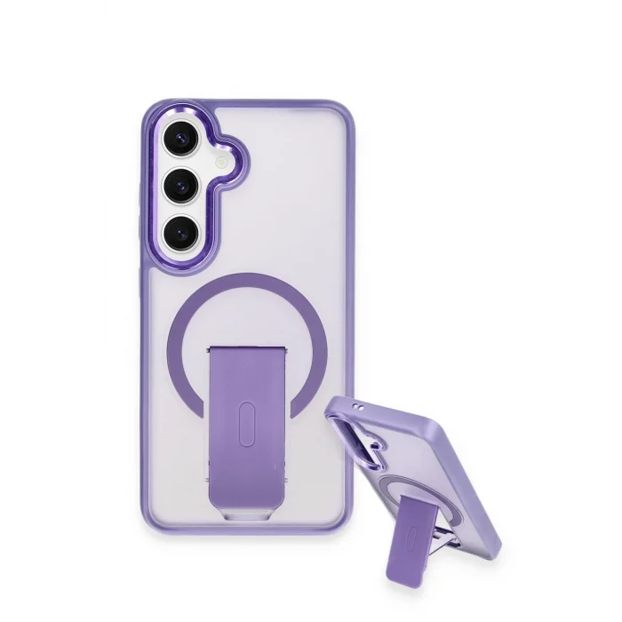 Samsung Galaxy S24 Tork Magsafe Standlı Kapak - Lacivert-(5796) - EMTHBA2139-8880