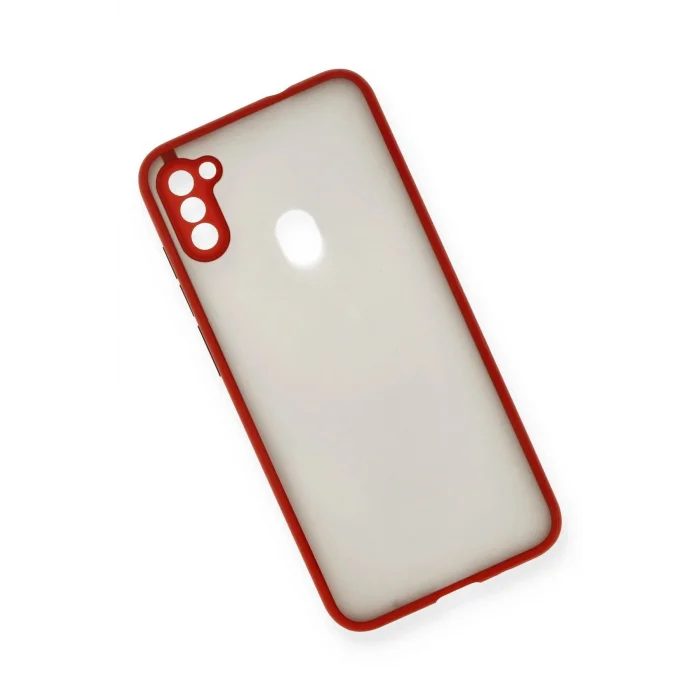 Samsung Galaxy A11 Kılıf Montreal Silikon Kapak - Kırmızı-(5796) - EMTHBA9094-3728