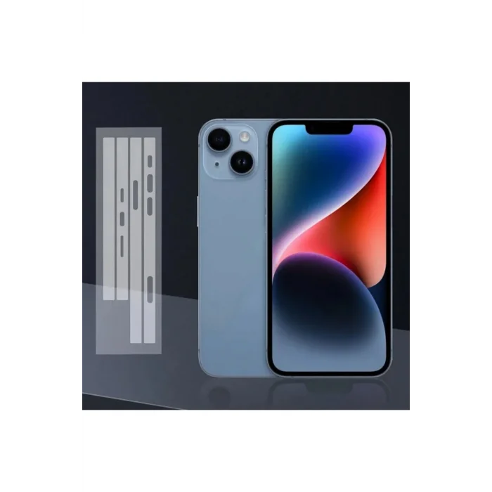 ALLY iPhone 15 Plus Hidrojel Hayalet Yan Alt Üst Kaplama Koruyucu Film-(5775) - EMTHBA8099-7608