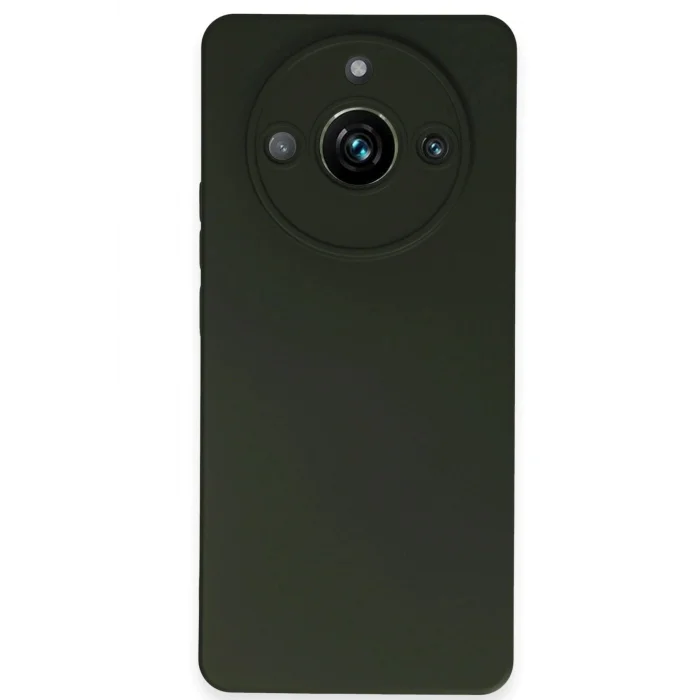 Realme 11 Pro Kılıf Nano içi Kadife Silikon - Koyu Yeşil-(5796) - EMTHBA8138-4791