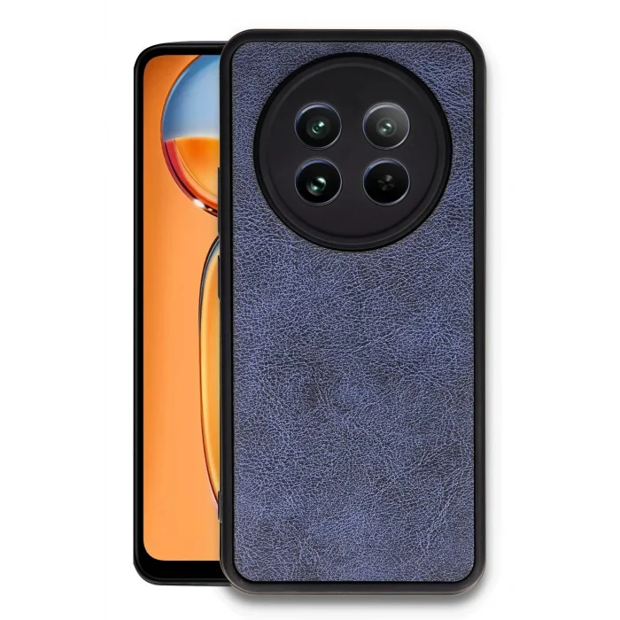 Realme 12 5G Kılıf Aras Deri Kapak - Lacivert-(5796) - EMTHBA3319-9406
