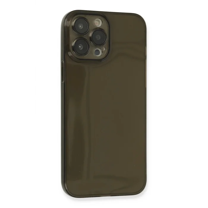 iPhone 13 Pro Max Kılıf Fly Lens Silikon - Siyah-(5796) - EMTHBA4848-1672