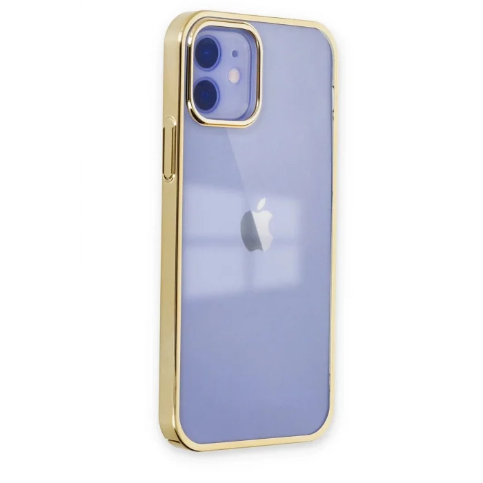 iPhone 12 Kılıf Element Silikon - Gold-(5796) - EMTHBA3570-2529