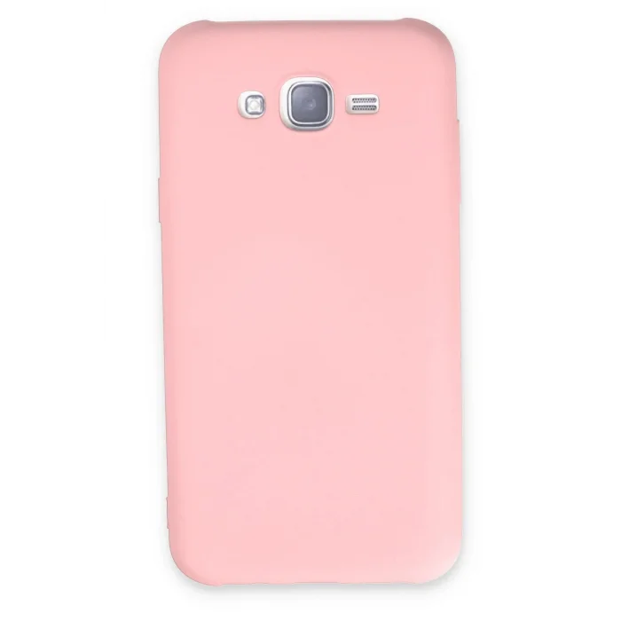 Samsung Galaxy J7 Kılıf Nano içi Kadife Silikon - Pudra-(5796) - EMTHBA5891-3366