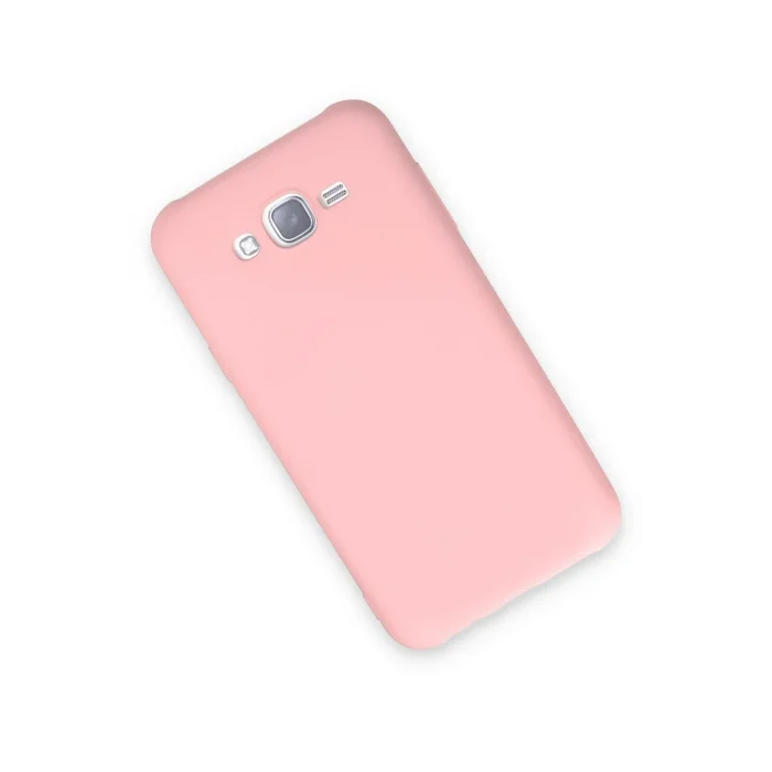 Samsung Galaxy J7 Kılıf Nano içi Kadife Silikon - Pudra-(5796) - EMTHBA5891-3366
