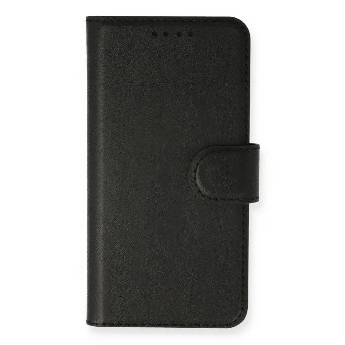 Realme C25 Kılıf Trend S Plus Kapaklı Kılıf - Siyah-(5796) - EMTHBA8916-8521