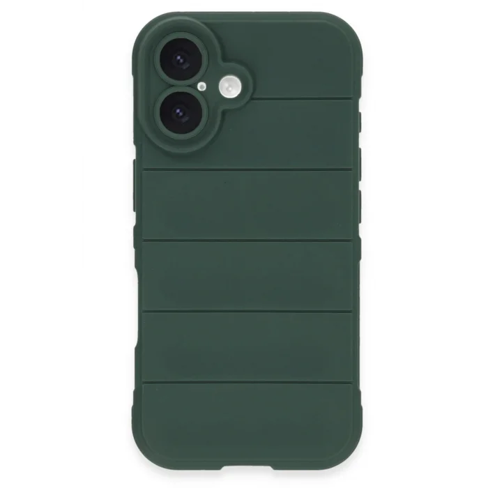 iPhone 16 Plus Kılıf Optimum Silikon - Koyu Yeşil-(5796) - EMTHBA5861-8149