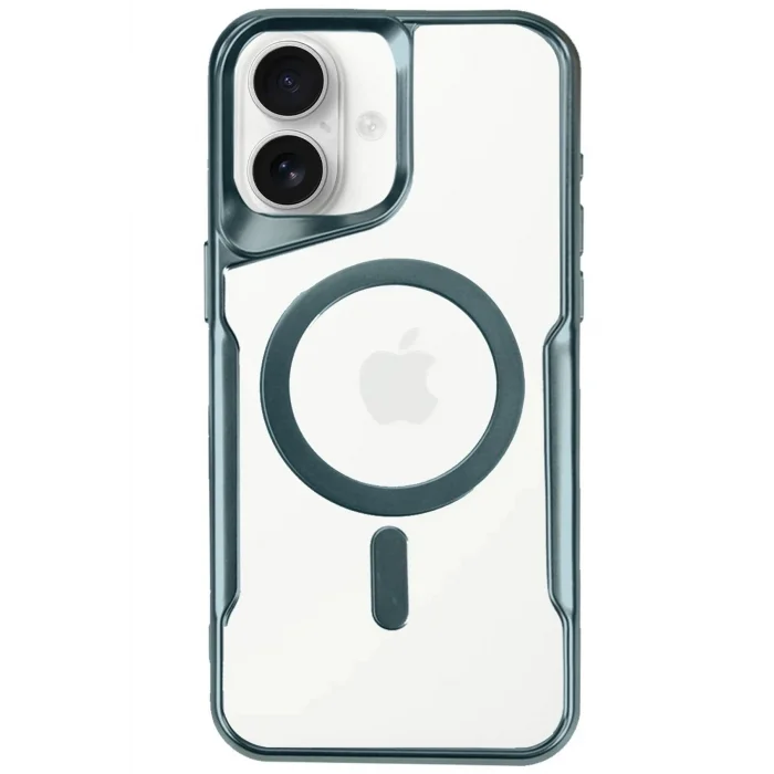 iPhone 16 Plus Kılıf Boyi Magsafe Silikon Kapak - Turkuaz-(5796) - EMTHBA6306-3859