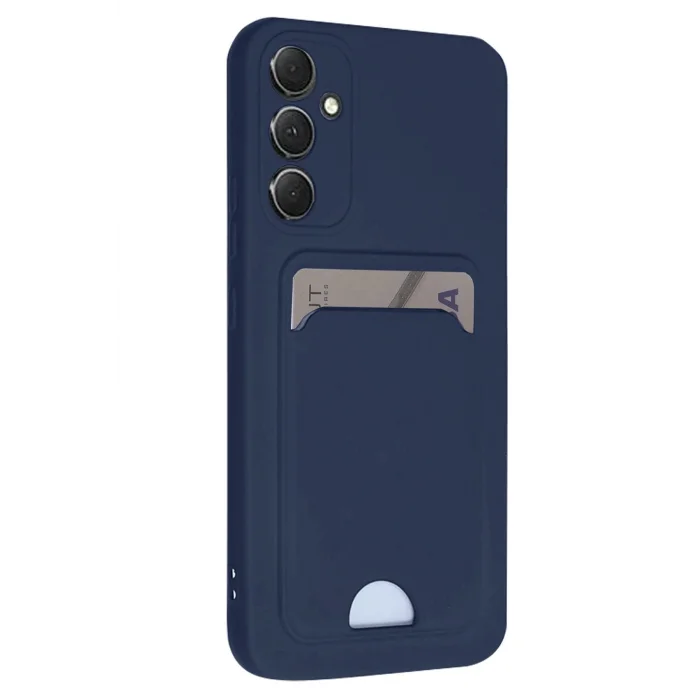 Samsung Galaxy S24 FE Kılıf Kelvin Kartvizitli Silikon - Lacivert-(5796) - ESZAOC6942-8555