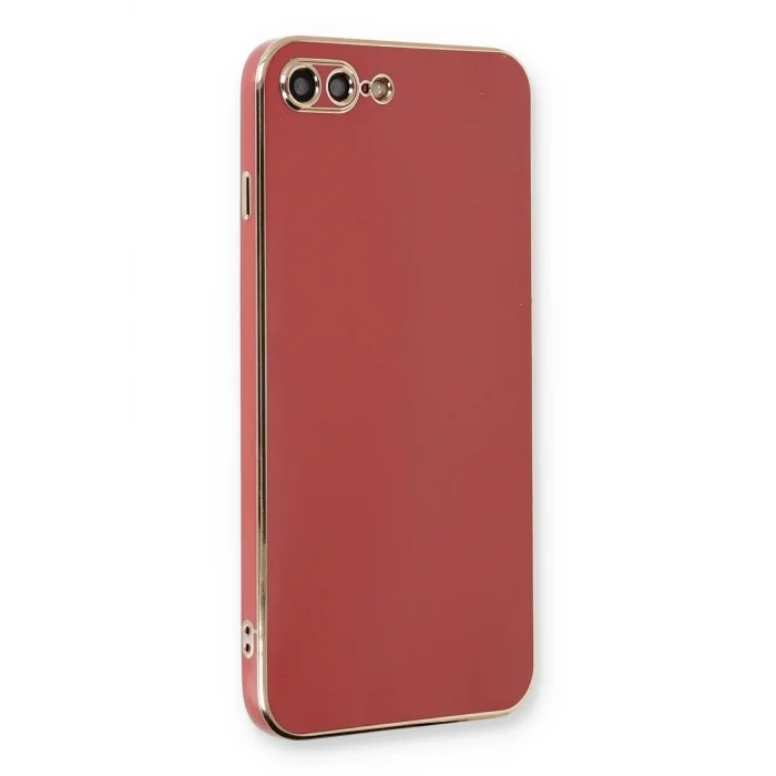 iPhone 7 Plus Kılıf Volet Silikon - Kırmızı-(5796) - EMTHBA3341-7339