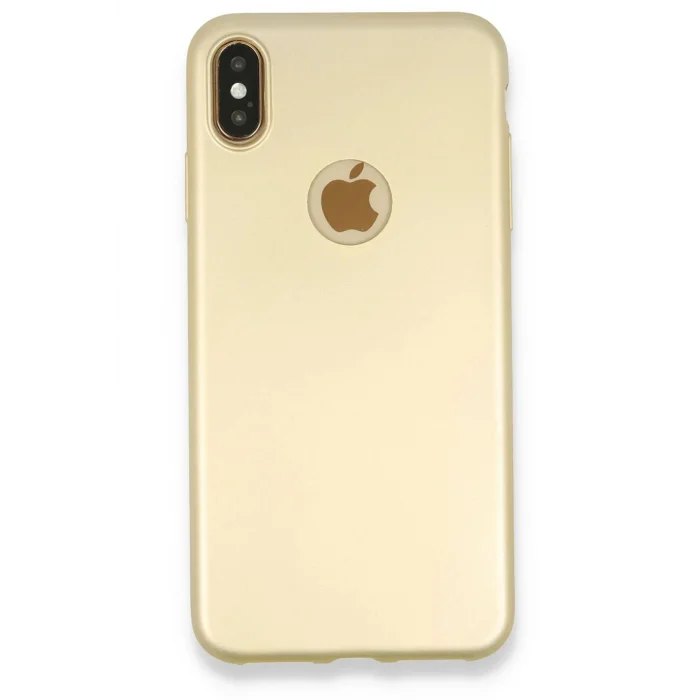 iPhone XS Max Kılıf First Silikon - Gold-(5796) - EMTHBA9660-4980