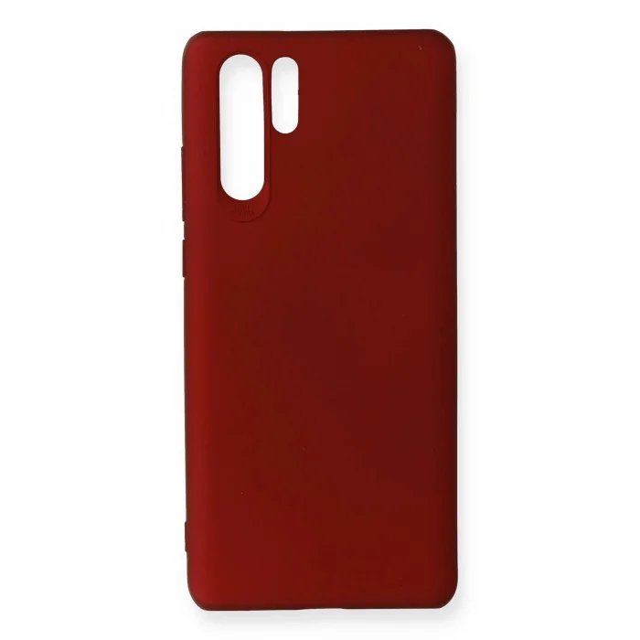 Huawei P30 Pro Kılıf First Silikon - Bordo-(5796) - EMTHBA2207-9059