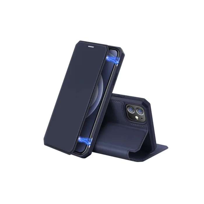 DUX DUCİS iPhone 12/12 Pro Kılıf Mıkantıslı Kapaklı Flip Cover Kılıf Skin X - EMTHBA2385-4