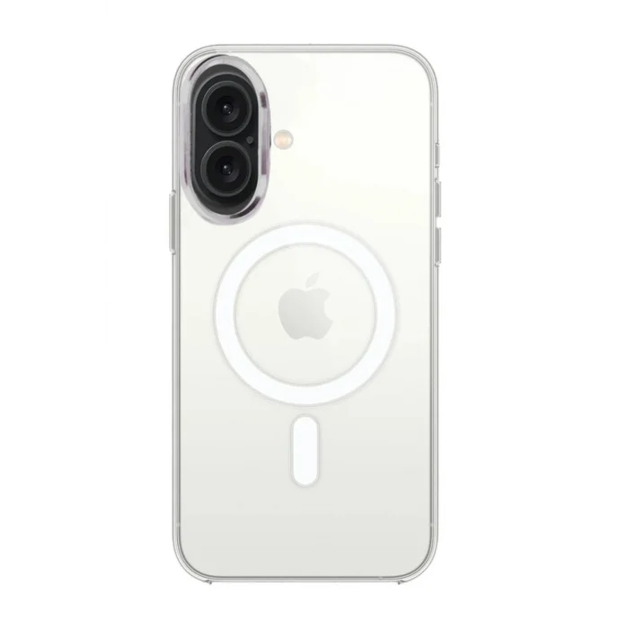 iPhone 16 Plus Kılıf Pc Real Magsafe Kapak - Şeffaf-(5796) - EMTHBA9038-3861